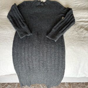A New Day Charcoal Knit Sweater Dress XS